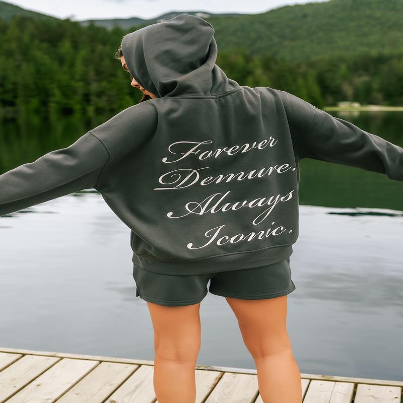 Iconic Embroidered Oversized Fleece Hoodie