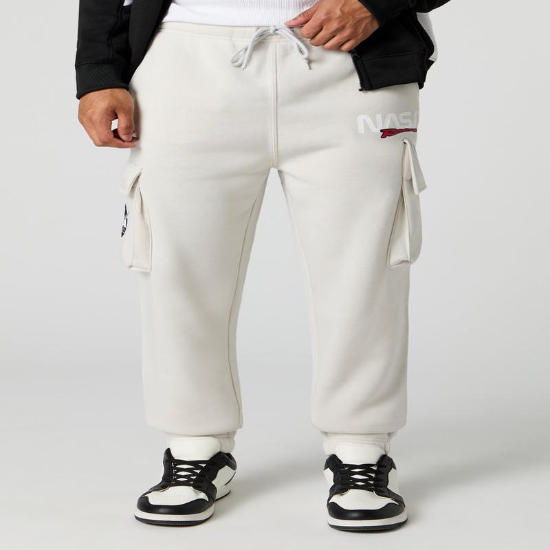 NASA HD Print Fleece Cargo Jogger