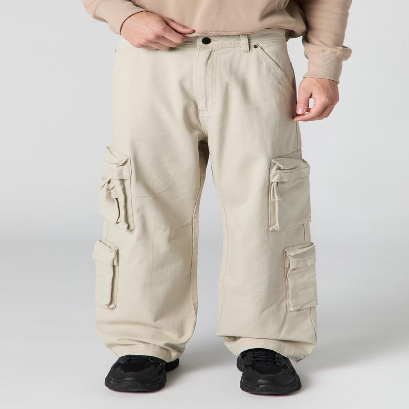 Pantalon baggy cargo avec poches multiples