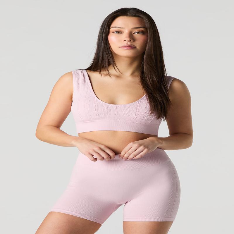 Active Seamless Textured Short