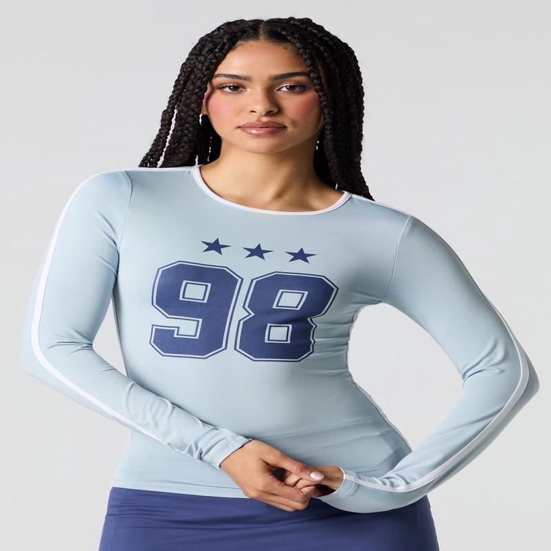 Contour Sporty Graphic Long Sleeve Top