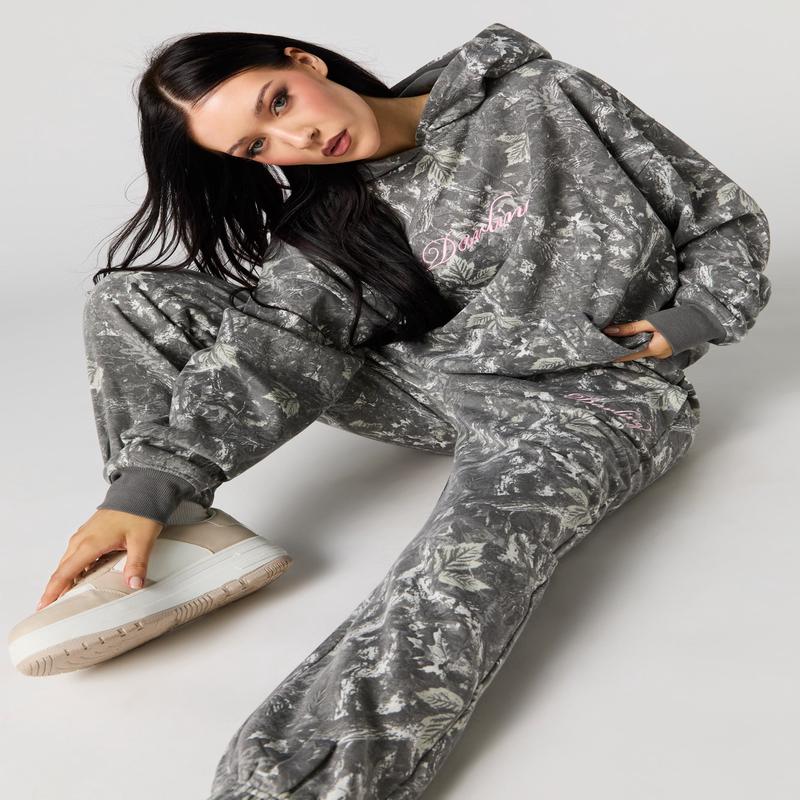 Embroidered Camo Classic Fleece Jogger