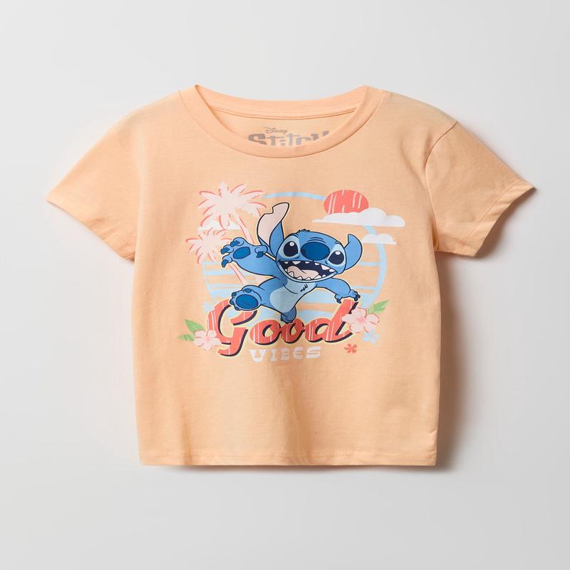 Girls Stitch Good Vibes T-Shirt