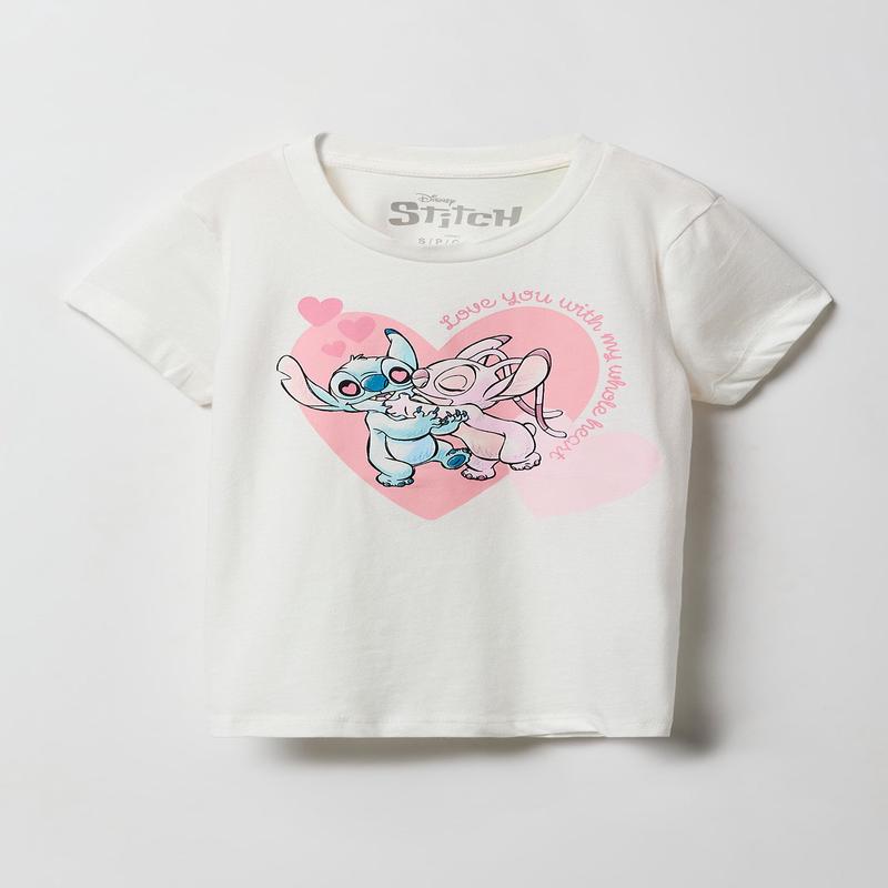 Girls Stitch Love You With My Whole Heart T-Shirt