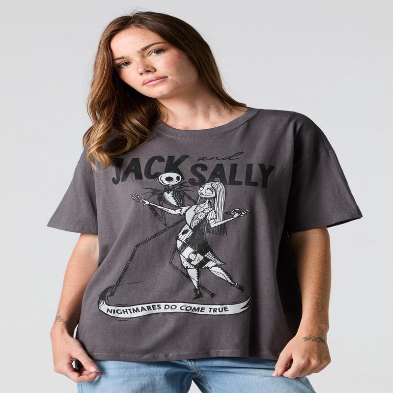 Jack & Sally Graphic Boyfriend T-Shirt