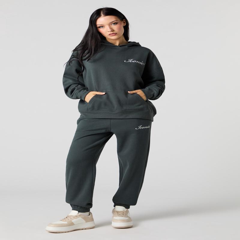 Jogger en molleton classique  broderie Iconic