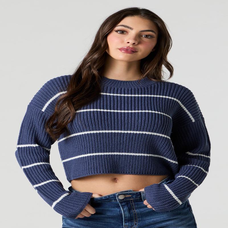 Striped Boxy Sweater
