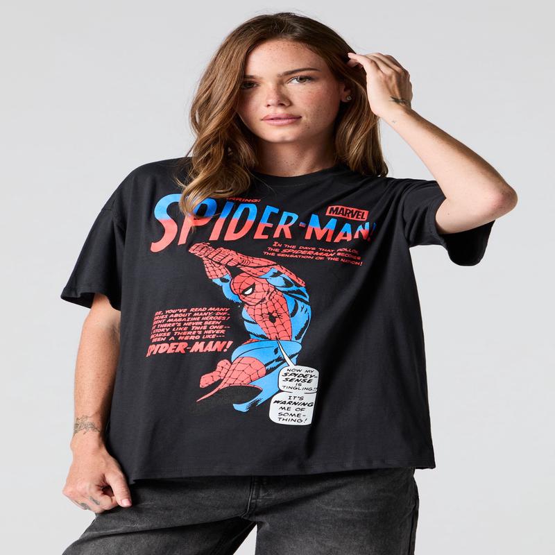 T-shirt de coupe garonne  imprim Spiderman