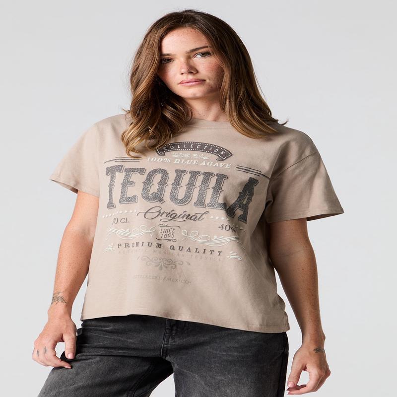 Tequila Graphic Boyfriend T-Shirt