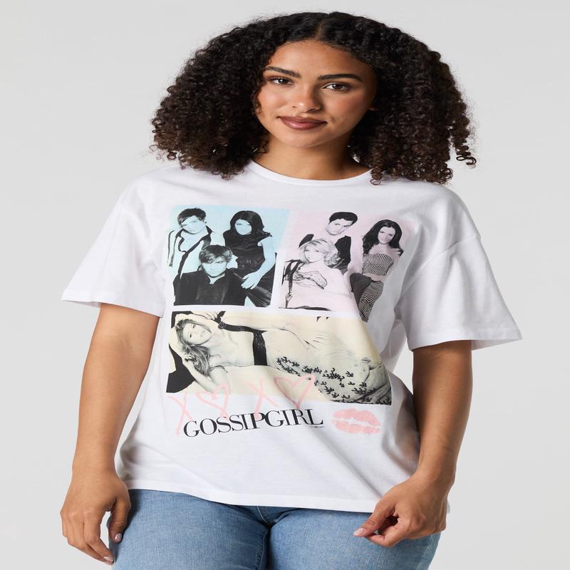 Gossip Girl Graphic Boyfriend T-Shirt