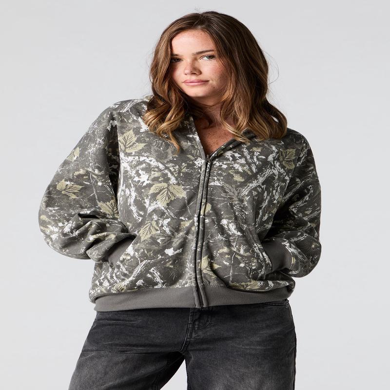 Haut surdimensionn  capuchon en molleton avec fermeture  glissire