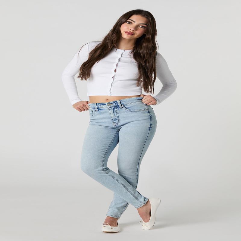 Jean ajust extensible  taille haute