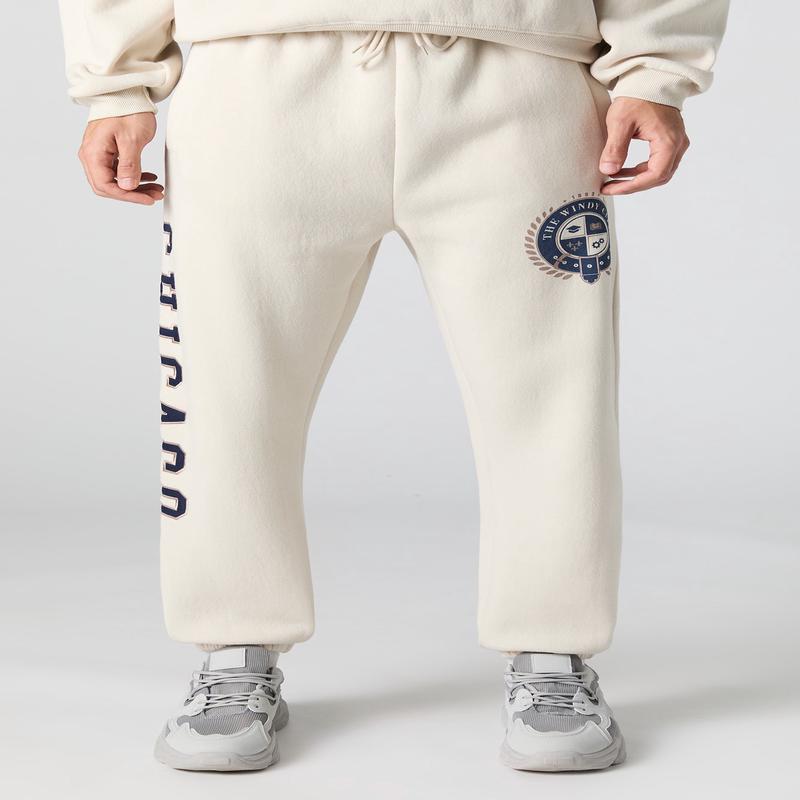 Jogger en molleton  broderie en serg Chicago