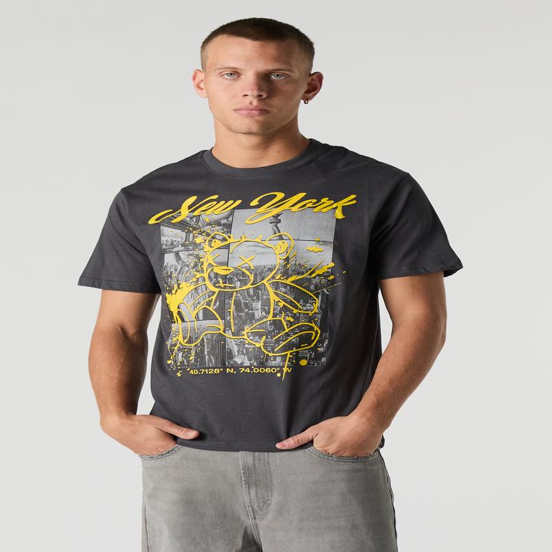 New York Teddy Graphic T-Shirt