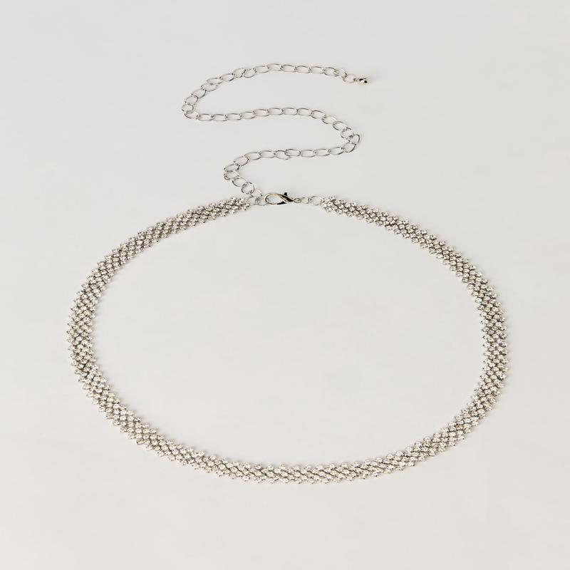 Rhinestone Chain Belt