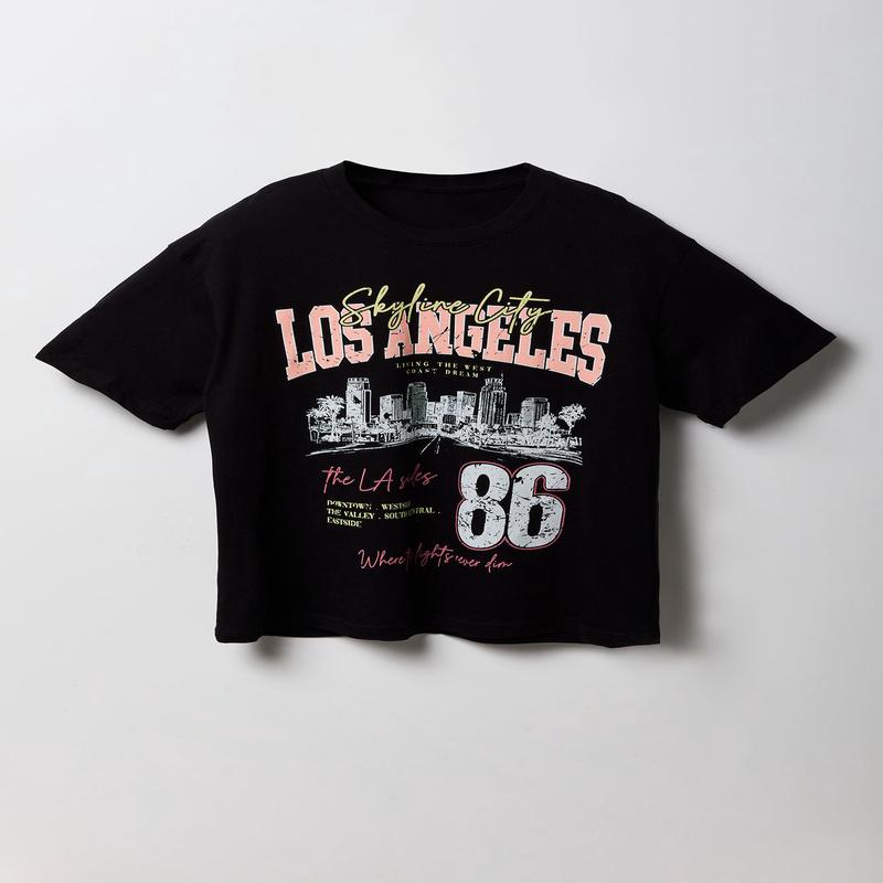T-shirt carr  imprim Los Angeles