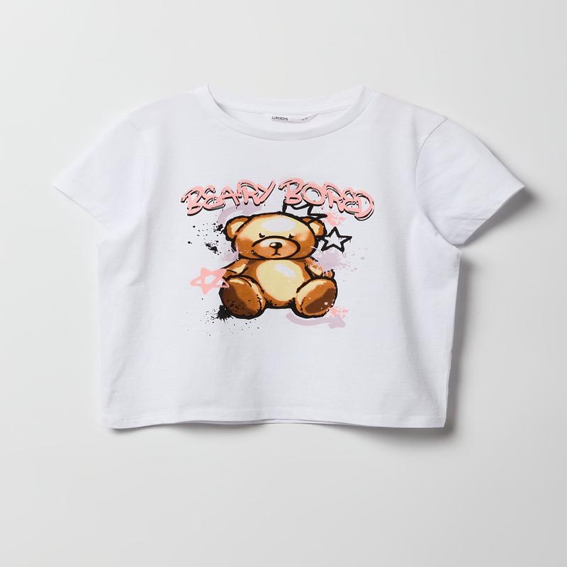 T-shirt  imprim Beary Bored pour fille
