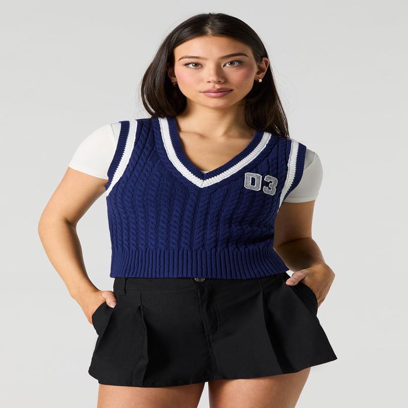 Veste en tricot torsad