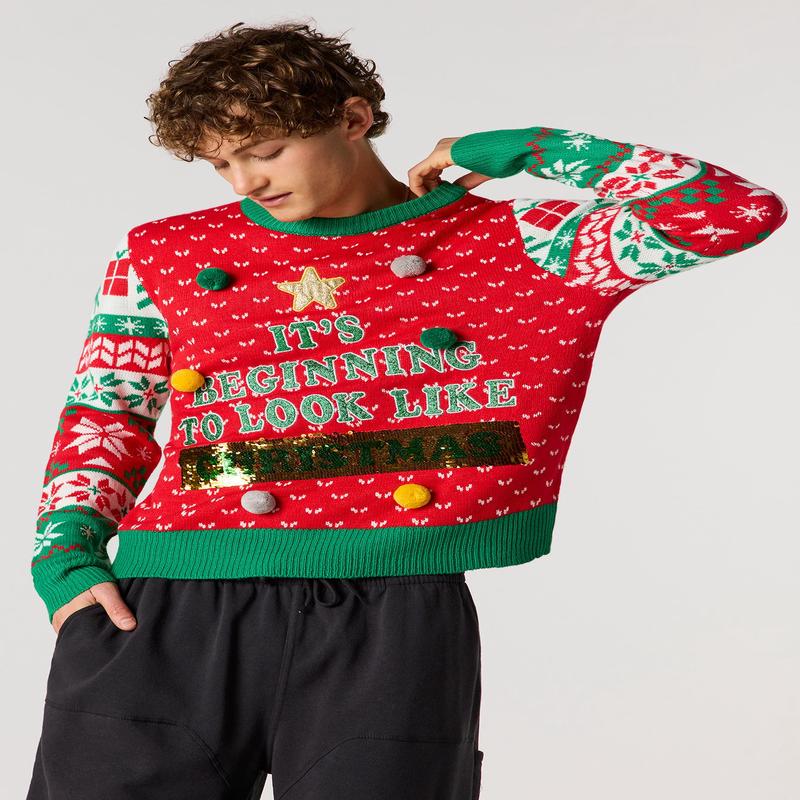 3D Pom Christmas Sweater