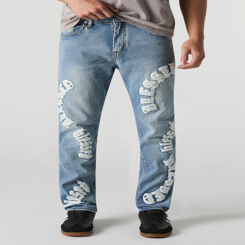 Blessed Embroidered Slim Jean