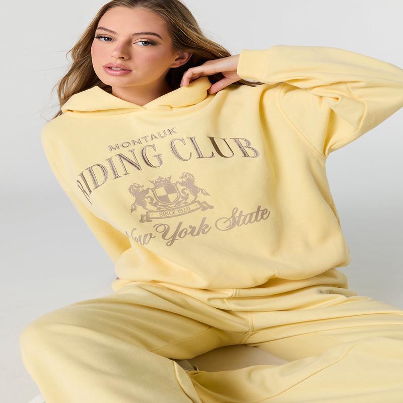 Destination Graphic Oversized Fleece Hoodie