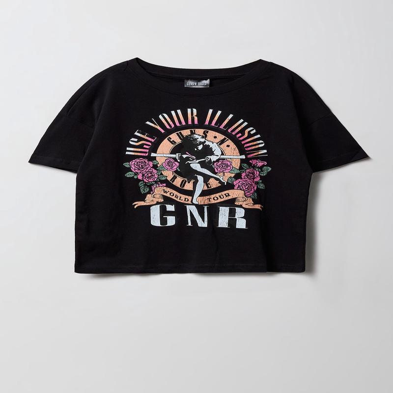Girls Guns N Roses Graphic Oversized T-Shirt
