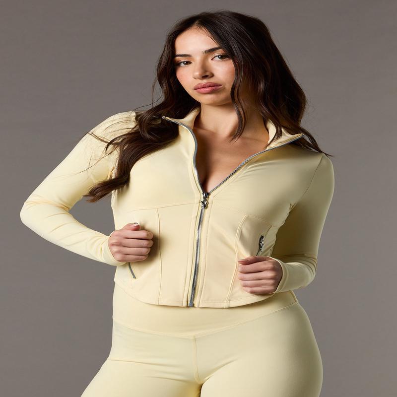 Active Playboy HD Print Corset Zip-Up Jacket