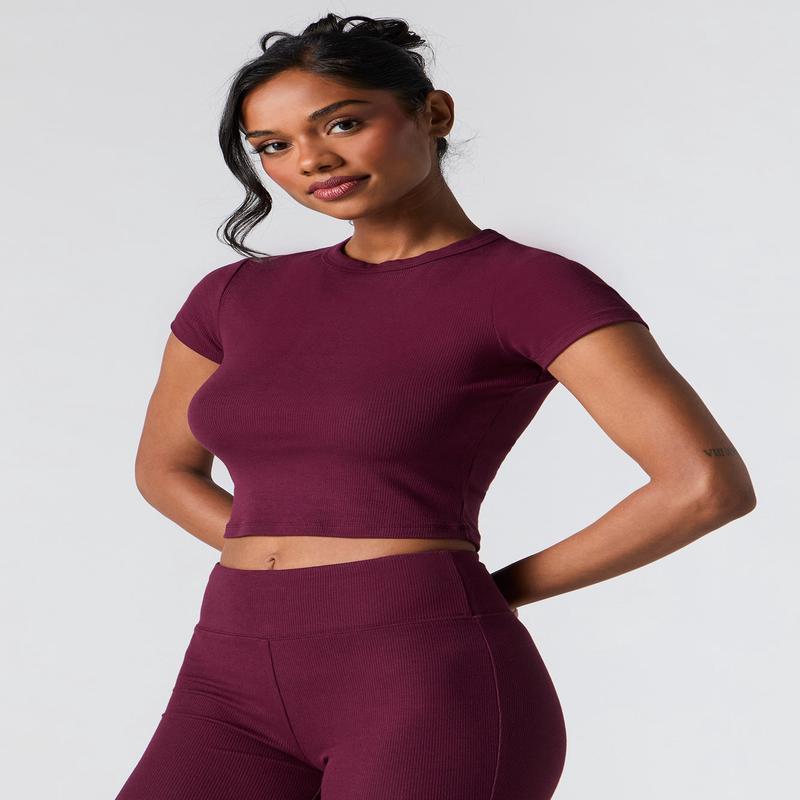 Active Soft Ribbed T-Shirt