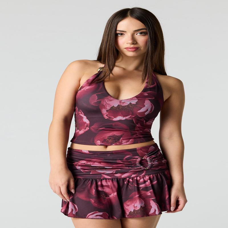 Contour Metal Accent Mini Skort