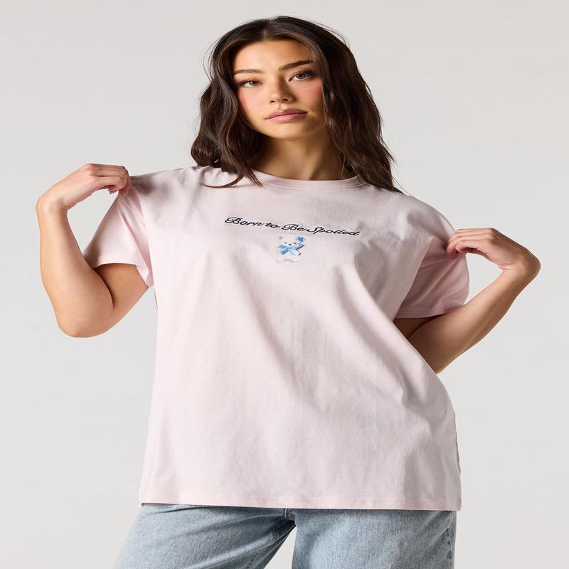 Embroidered Oversized T-Shirt