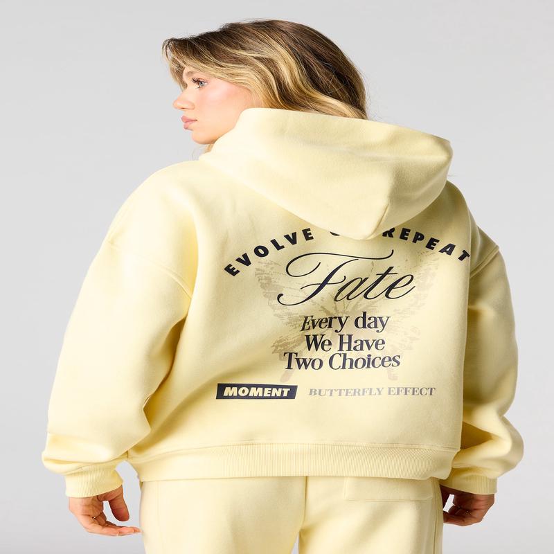 Evolve HD Print Boxy Fleece Hoodie