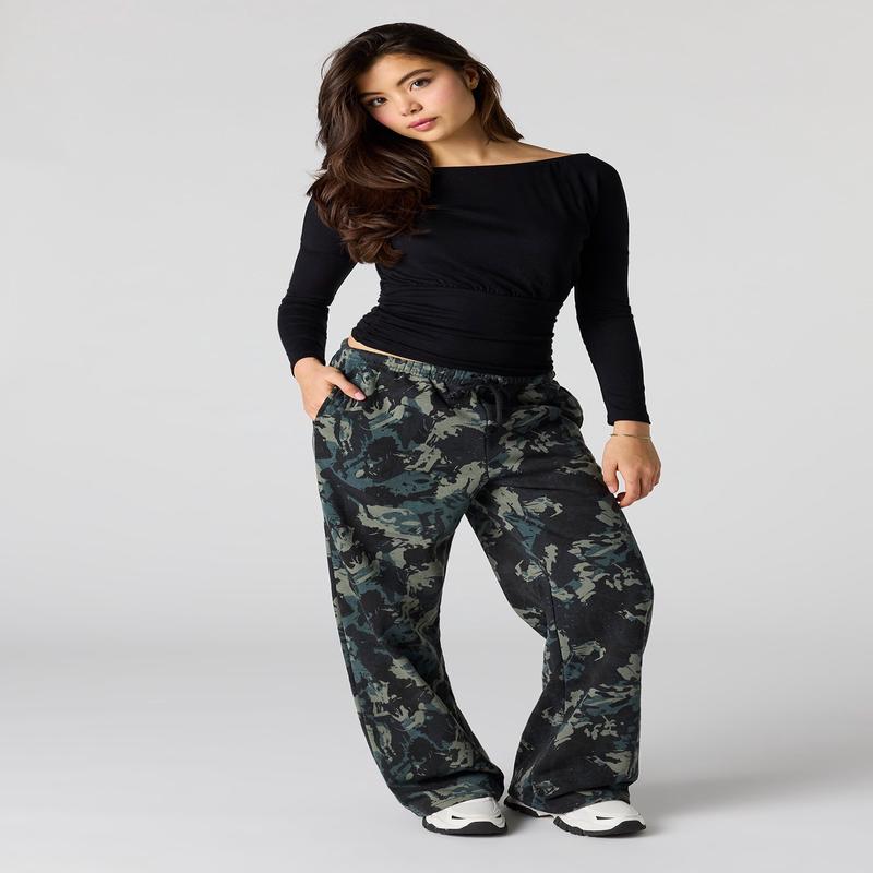 Fleece Low Rise Baggy Sweatpant
