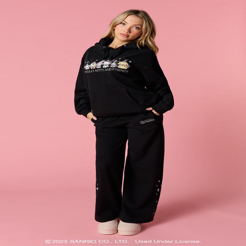 Hello Kitty and Friends Embroidered Fleece Sweatpant