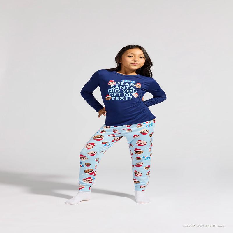 Kids Fammy Jammies Texting Crew The Elf on the Shelf Onesie