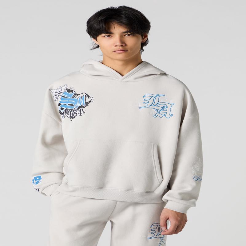 LA Embroidered Fleece Hoodie