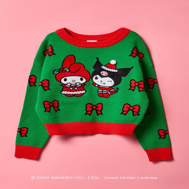 My Melody & Kuromi Girls Christmas Sweater