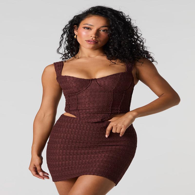 Textured Corset Tank