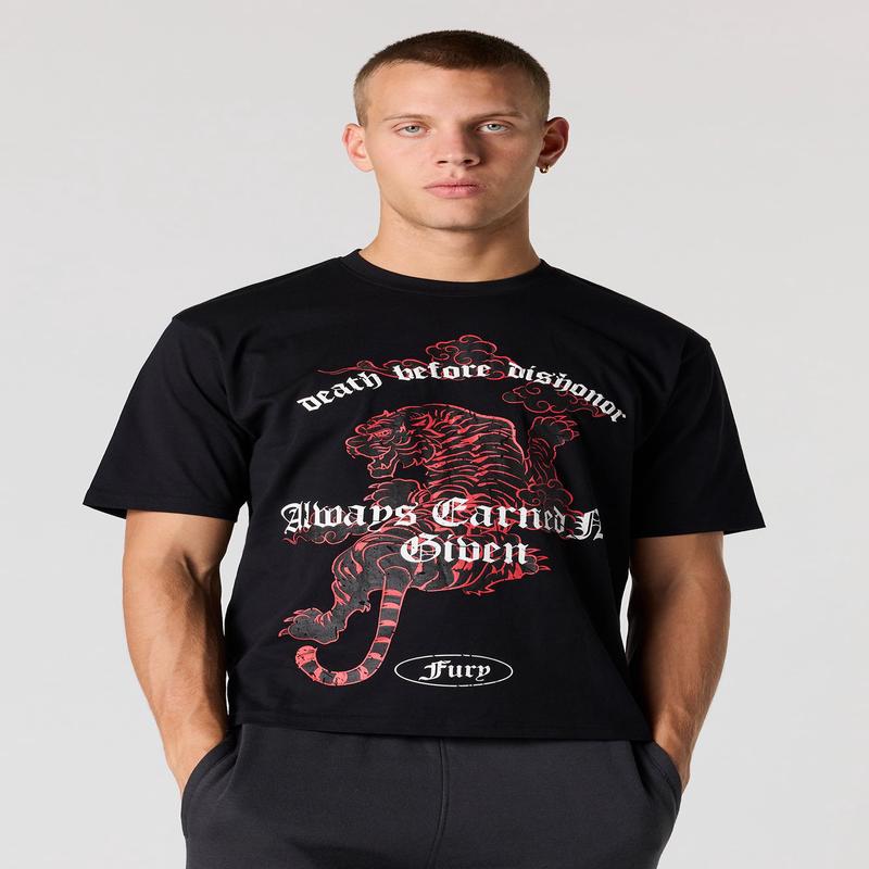 Tiger Puff Print T-Shirt