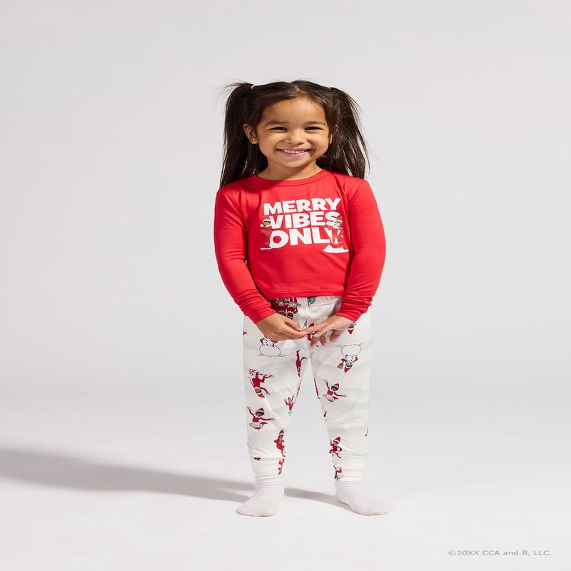 Toddler Fammy Jammies Merry Vibes The Elf on the Shelf Pajama Set