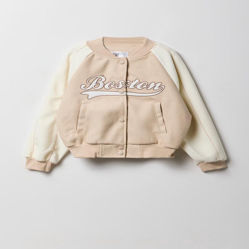 Blouson aviateur avec motif brod City en serg