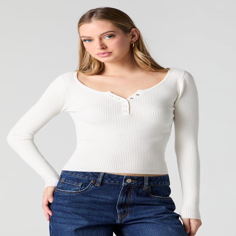 Haut Henley ctel  manche longue