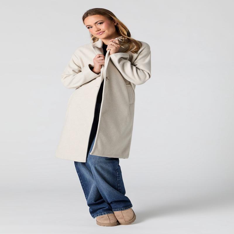 Manteau midi  simple boutonnage