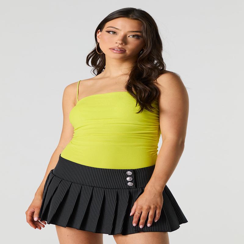 Mesh Ruched Bodysuit