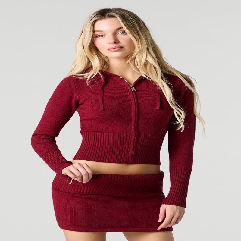 Minijupe-short en tricot ctel