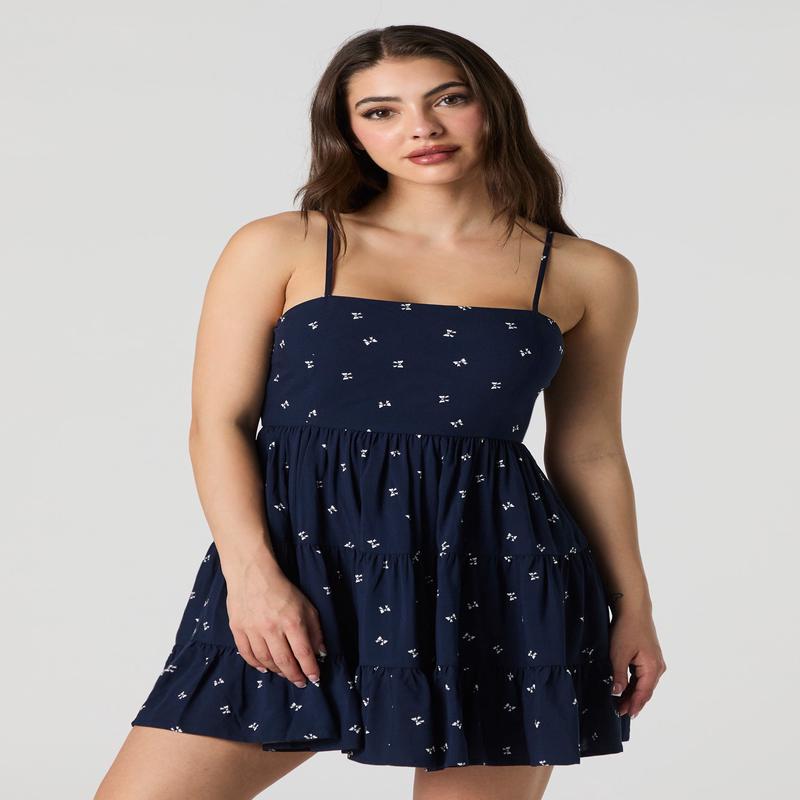 Minirobe tage imprime avec bonnets intgrs et attache au dos