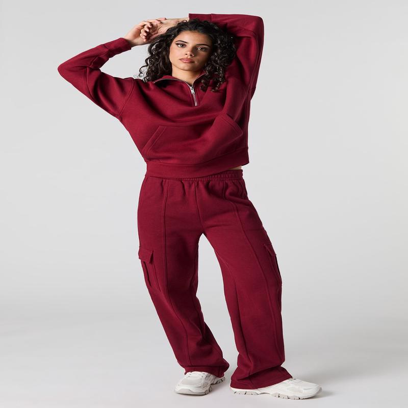 Pantalon cargo en molleton