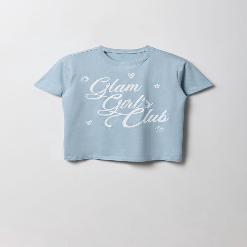 T-shirt carr  imprim Girls Glam Club