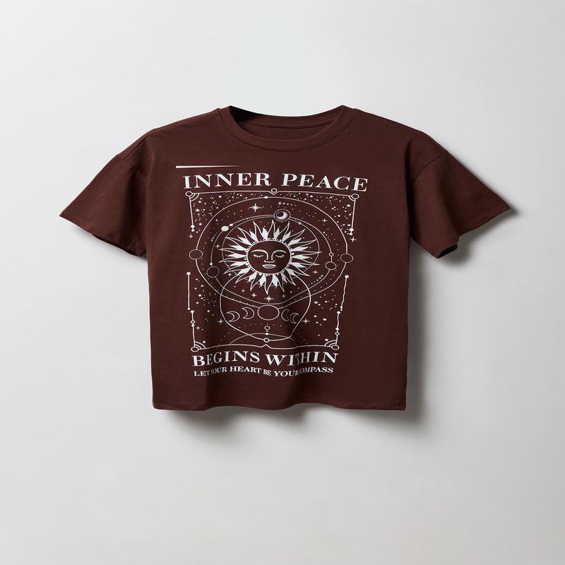 T-shirt de coupe garonne  imprim Mystic