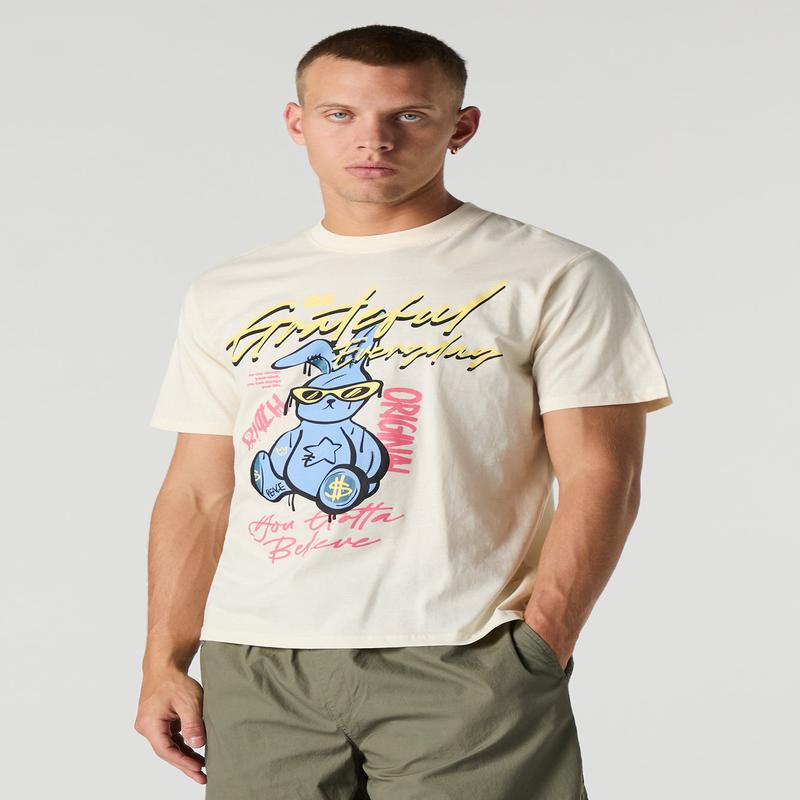 T-shirt  imprim Grateful Bunny