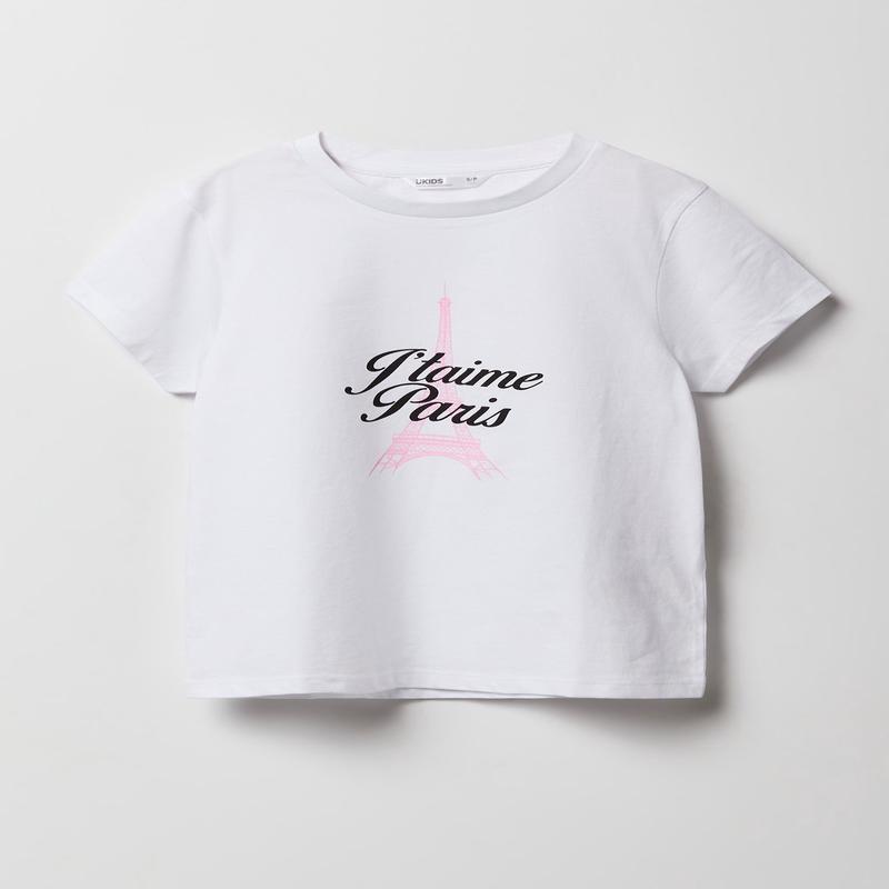 Girls Paris Graphic T-Shirt